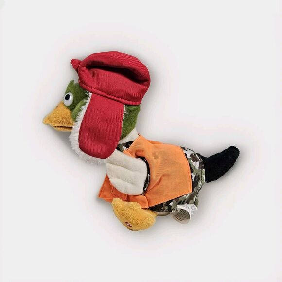 Gemmy Animated Plush Duck Singing "Hit me with your Best Shot" Redneck  Hunter - Picture 3 of 11